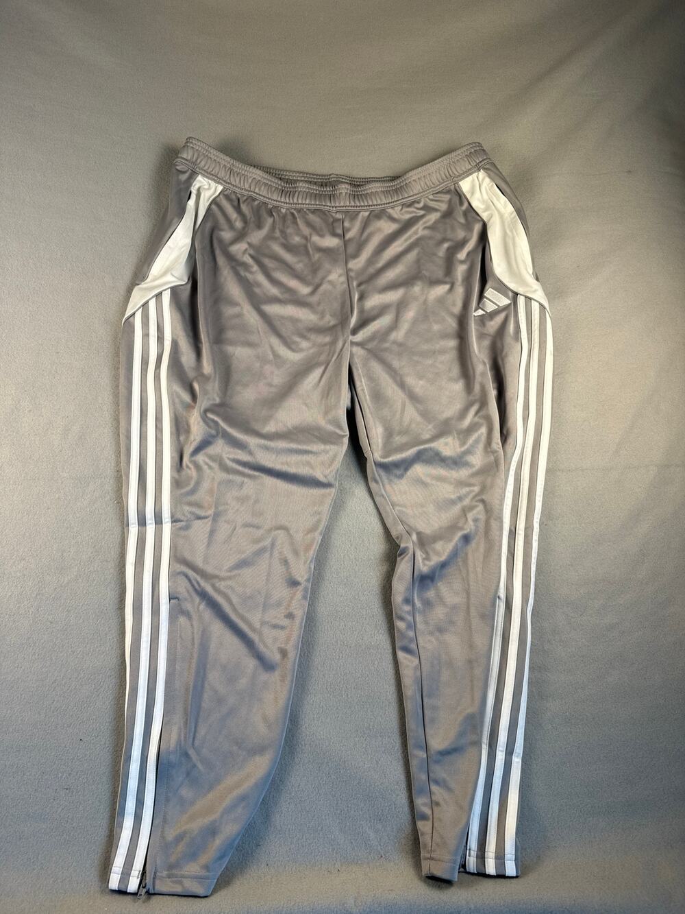 Adidas Tiro 24 Track Pants Womens 2X Grey White 3-Stripes Athletic Soccer NWT